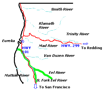 Eel River Map